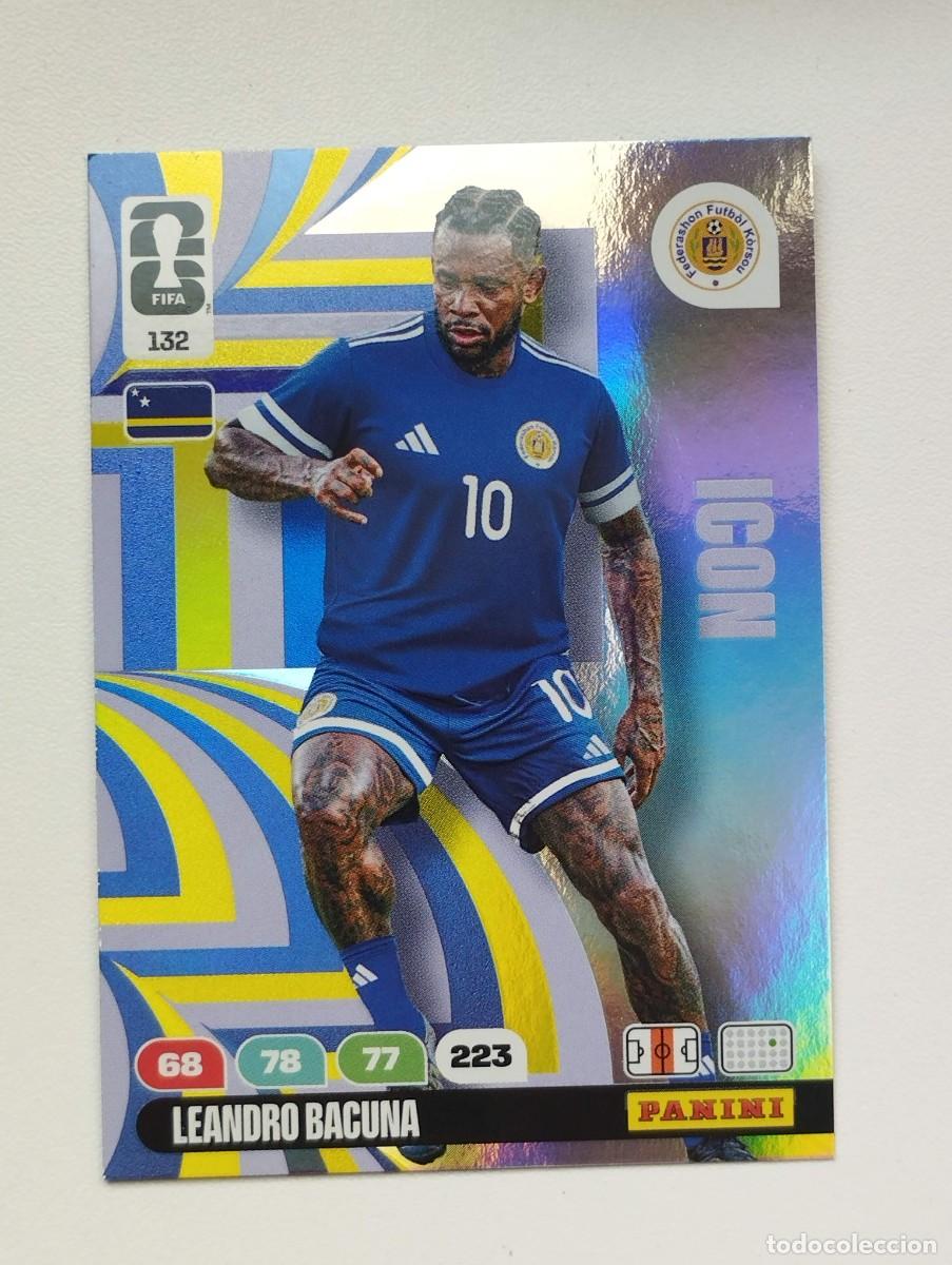 Cromos de F&uacute;tbol: CROMO CARD ADRENALYN MUNDIAL WORLD CUP 2026 ICON 132 LEANDRO BACUNA CURAZAO