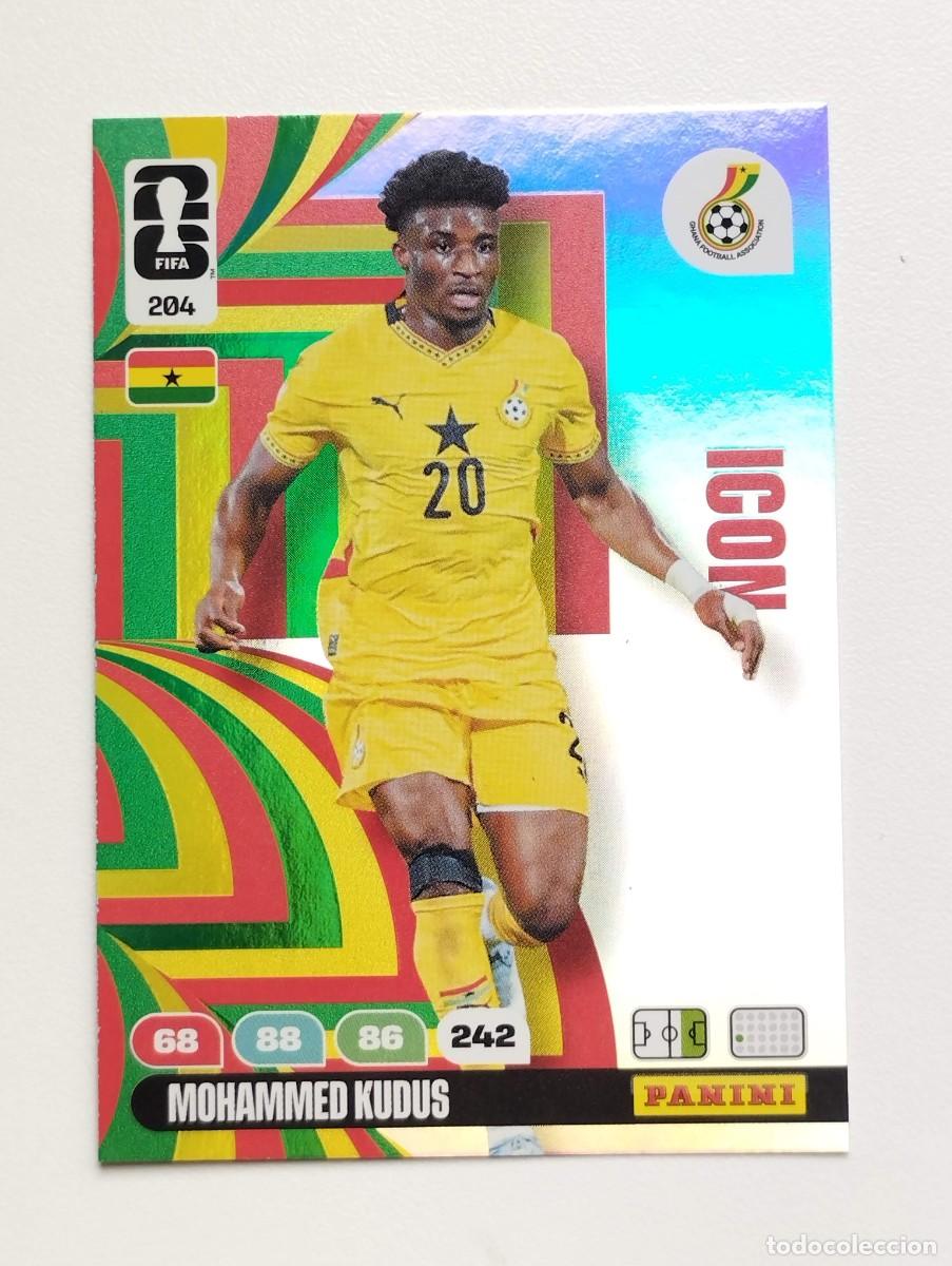 Cromos de F&uacute;tbol: CROMO CARD ADRENALYN MUNDIAL WORLD CUP 2026 ICON 204 MOHAMMED KUDUS GHANA
