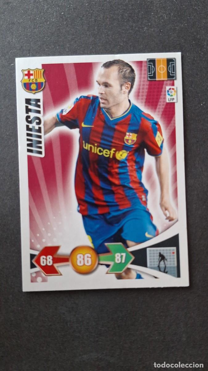 Cromos de F&uacute;tbol: L3 INIESTA F. C. BARCELONA ADRENALYN XL LIGA 2009 2010 09 10 PANINI