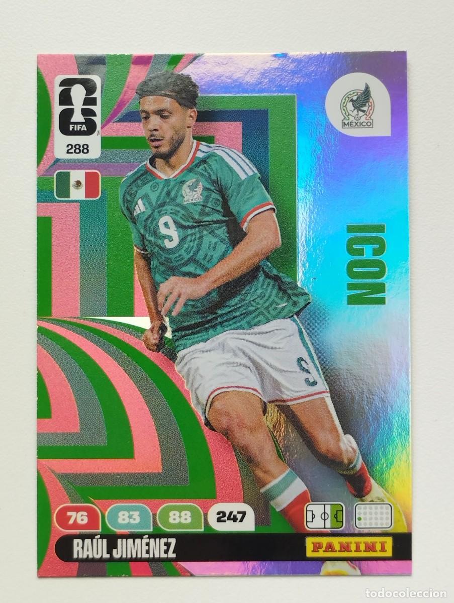 Cromos de F&uacute;tbol: CROMO CARD ADRENALYN MUNDIAL WORLD CUP 2026 ICON 288 RAUL JIMENEZ MEXICO