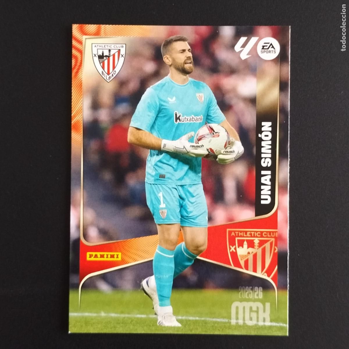Cromos de F&uacute;tbol: MGK 38 UNAI SIMON ATHLETIC BILBAO CROMOS ALBUM MEGACRACKS LIGA FUTBOL 2025 2026 25 26