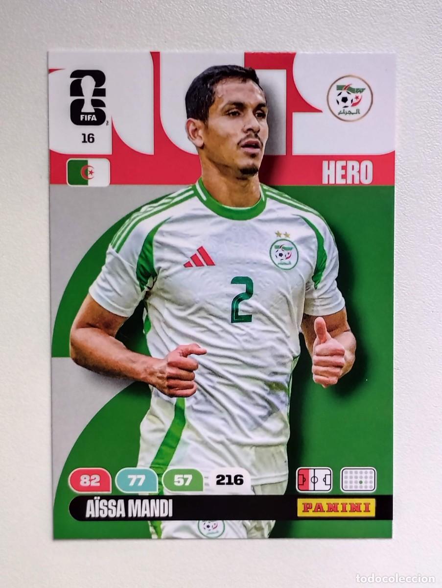 Cromos de F&uacute;tbol: CROMO CARD ADRENALYN MUNDIAL WORLD CUP 2026 HERO AISSA MANDI 16 ARGELIA
