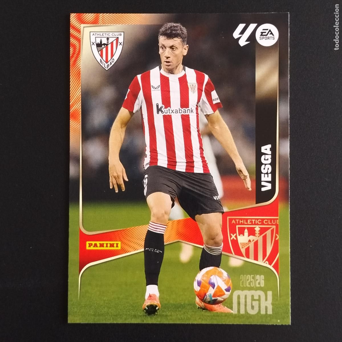 Cromos de F&uacute;tbol: MGK 45 MIKEL VESGA ATHLETIC BILBAO CROMOS ALBUM MEGACRACKS LIGA FUTBOL 2025 2026 25 26