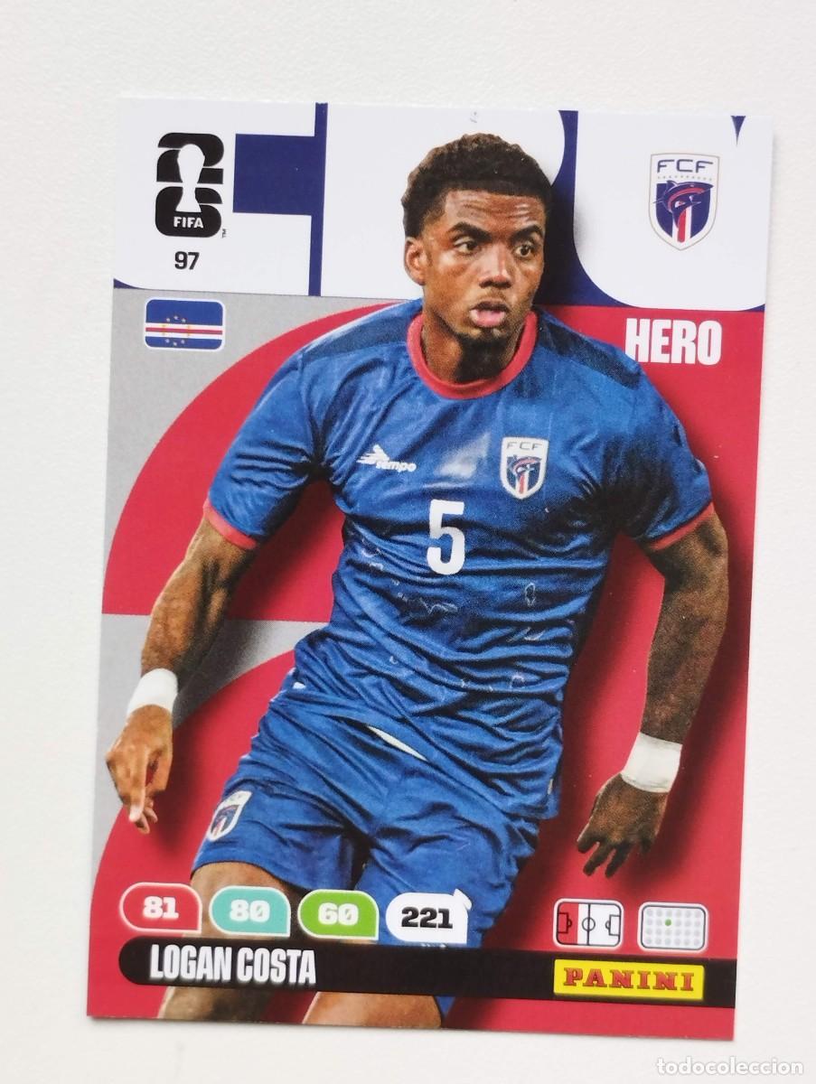 Cromos de F&uacute;tbol: CROMO CARD ADRENALYN MUNDIAL WORLD CUP 2026 HERO CABO VERDE 97 LOGAN COSTA