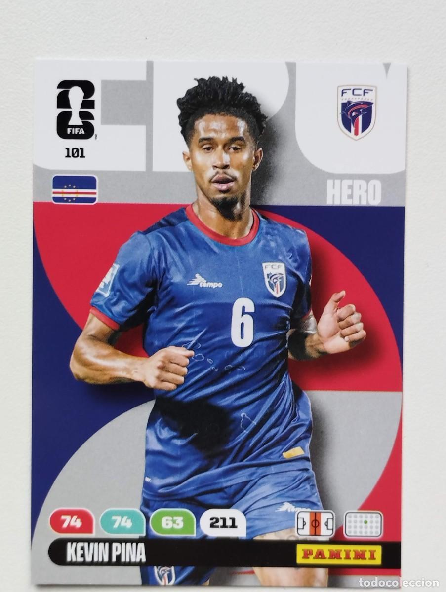 Cromos de F&uacute;tbol: CROMO CARD ADRENALYN MUNDIAL WORLD CUP 2026 HERO CABO VERDE 101 KEVIN PINA