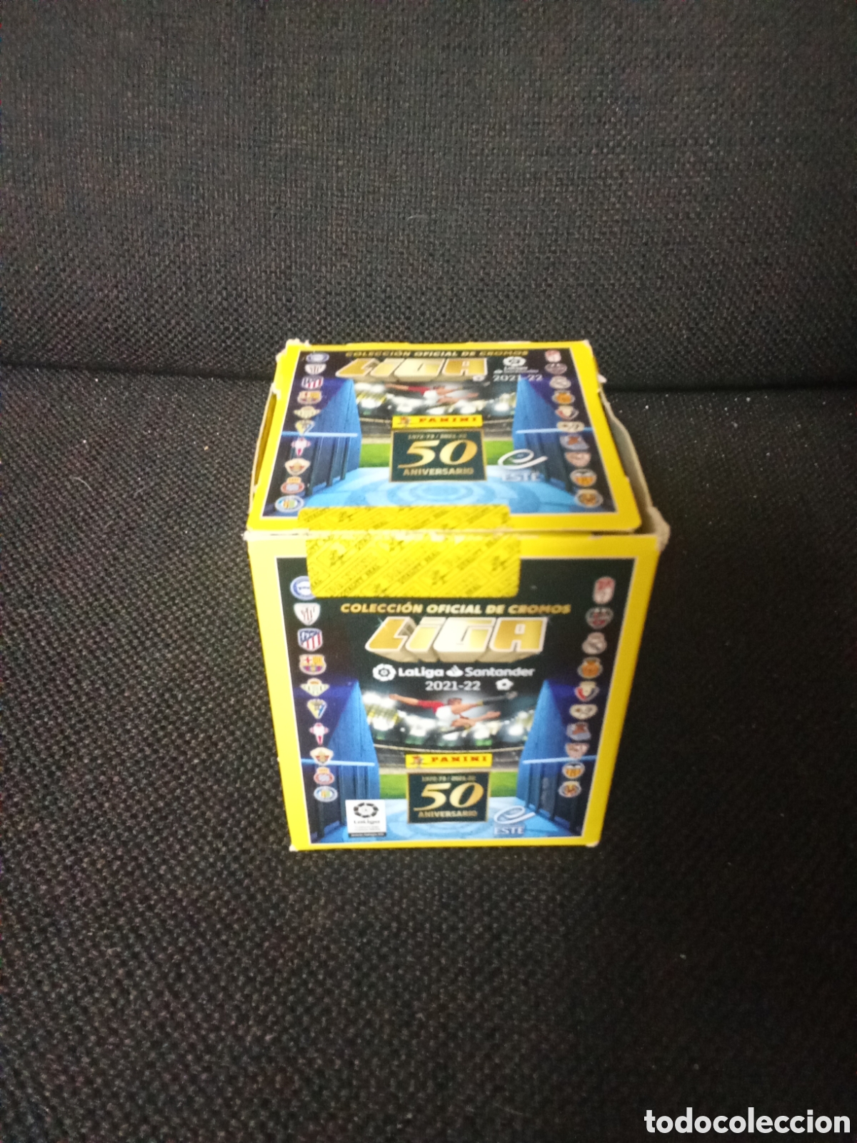 Cromos de F&uacute;tbol: CAJA DE CROMOS LIGA ESTE 21 22 2021 2022 50 SOBRES