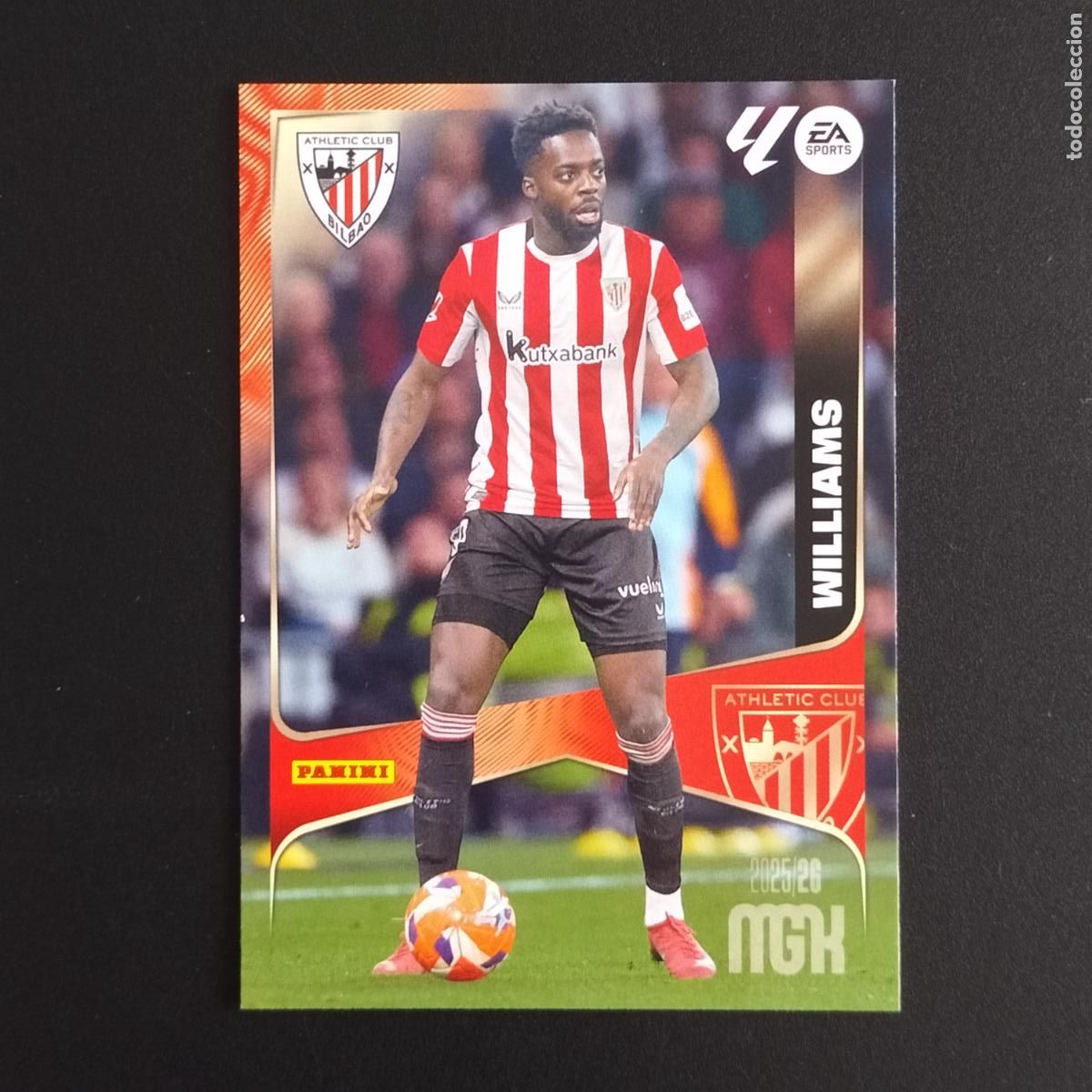 Cromos de F&uacute;tbol: MGK 51 I&Ntilde;AKI WILLIAMS ATHLETIC BILBAO CROMOS ALBUM MEGACRACKS LIGA FUTBOL 2025 2026 25 26