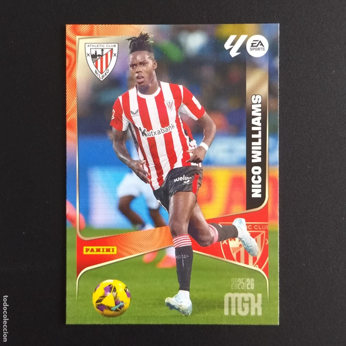 Cromos de F&uacute;tbol: MGK 53 NICO WILLIAMS ATHLETIC BILBAO CROMOS ALBUM MEGACRACKS LIGA FUTBOL 2025 2026 25 26