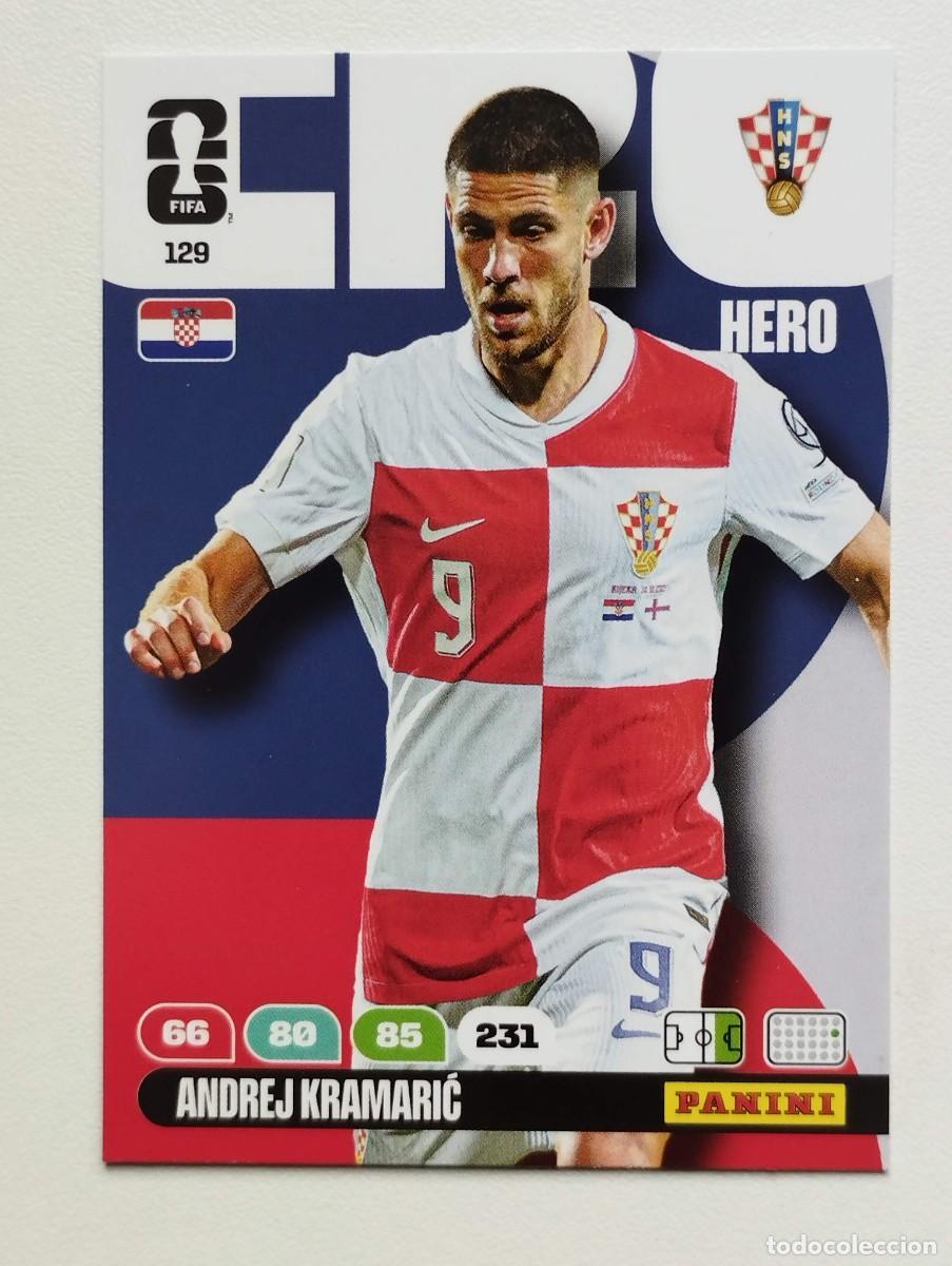 Cromos de F&uacute;tbol: CROMO CARD ADRENALYN MUNDIAL WORLD CUP 2026 HERO CROACIA 129 ANDREJ KRAMARIC