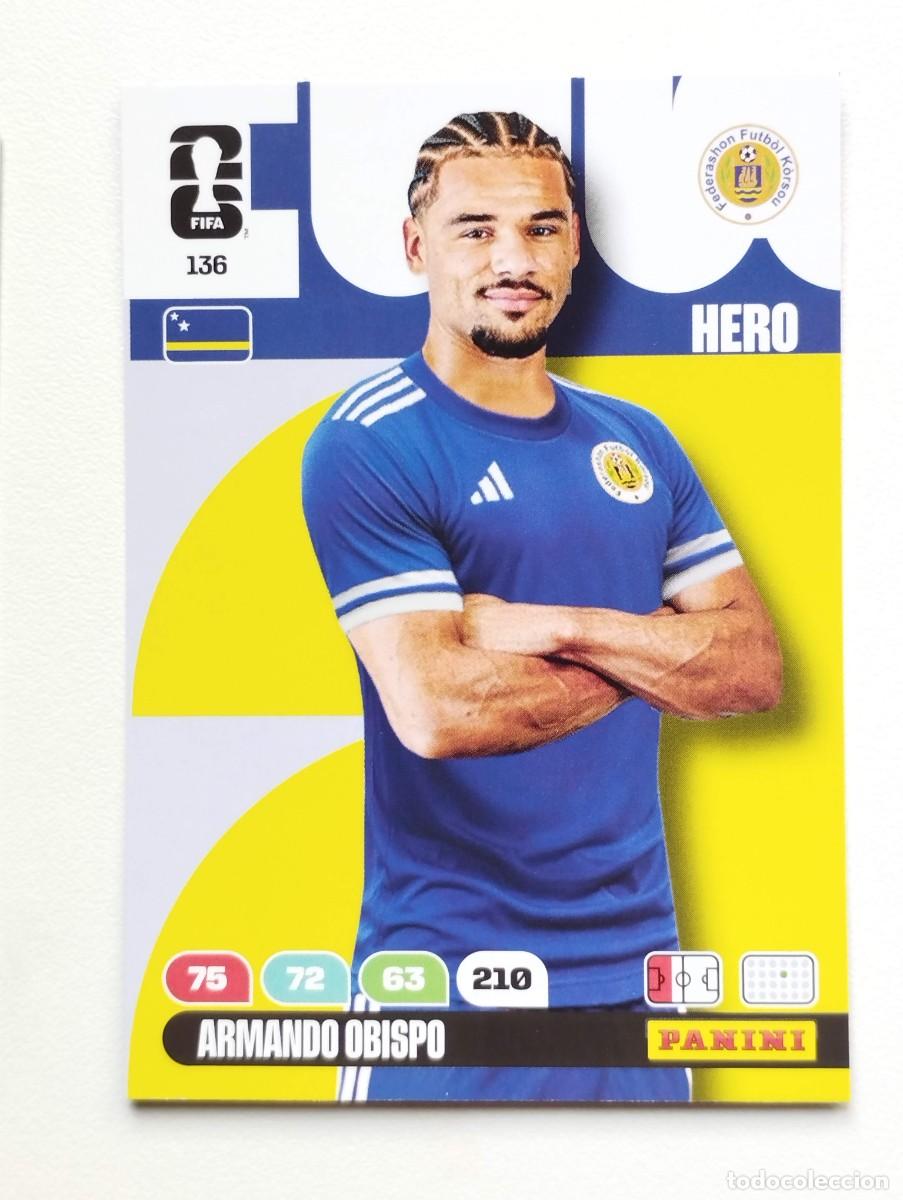 Cromos de F&uacute;tbol: CROMO CARD ADRENALYN MUNDIAL WORLD CUP 2026 HERO CROACIA 136 ARMANDO OBISPO