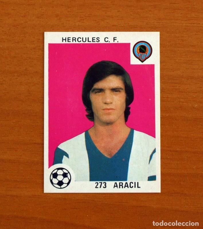Cromos de F&uacute;tbol: H&eacute;rcules - N&ordm; 273 Aracil - Editorial Maga 1978-1979, 78-79 - Nunca pegado