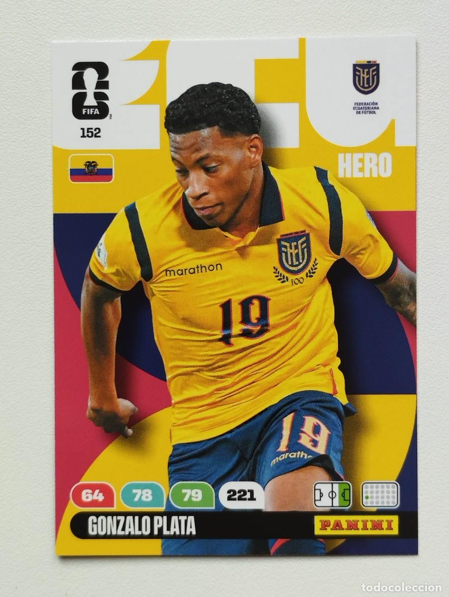 Cromos de F&uacute;tbol: CROMO CARD ADRENALYN MUNDIAL WORLD CUP 2026 HERO ECUADOR 152 GONZALO PLATA