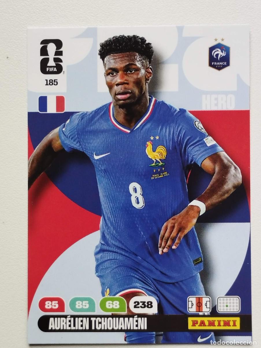 Cromos de Futebol: CROMO CARD ADRENALYN MUNDIAL WORLD CUP 2026 HERO FRANCIA 185 TCHOUAMENI