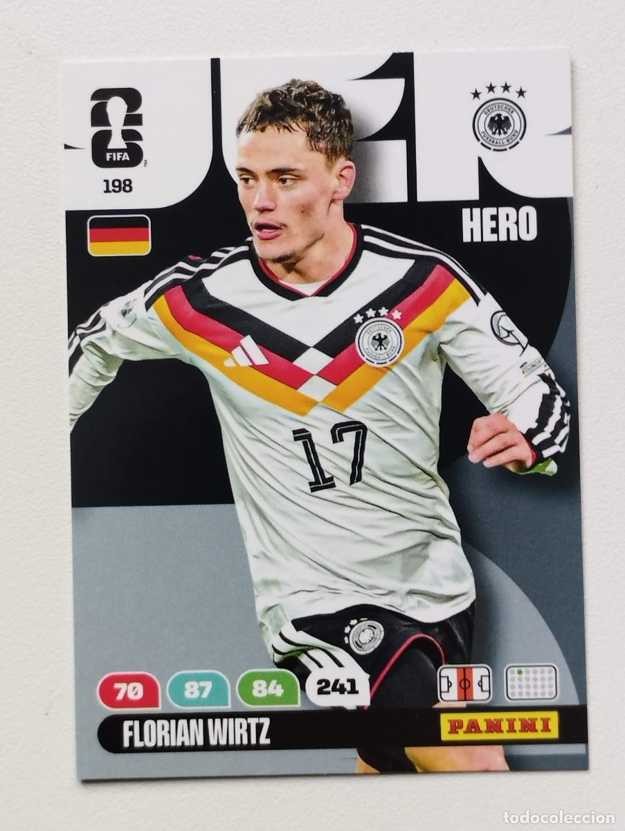 Cromos de F&uacute;tbol: CROMO CARD ADRENALYN MUNDIAL WORLD CUP 2026 HERO ALEMANIA 198 FLORIAN WIRTZ