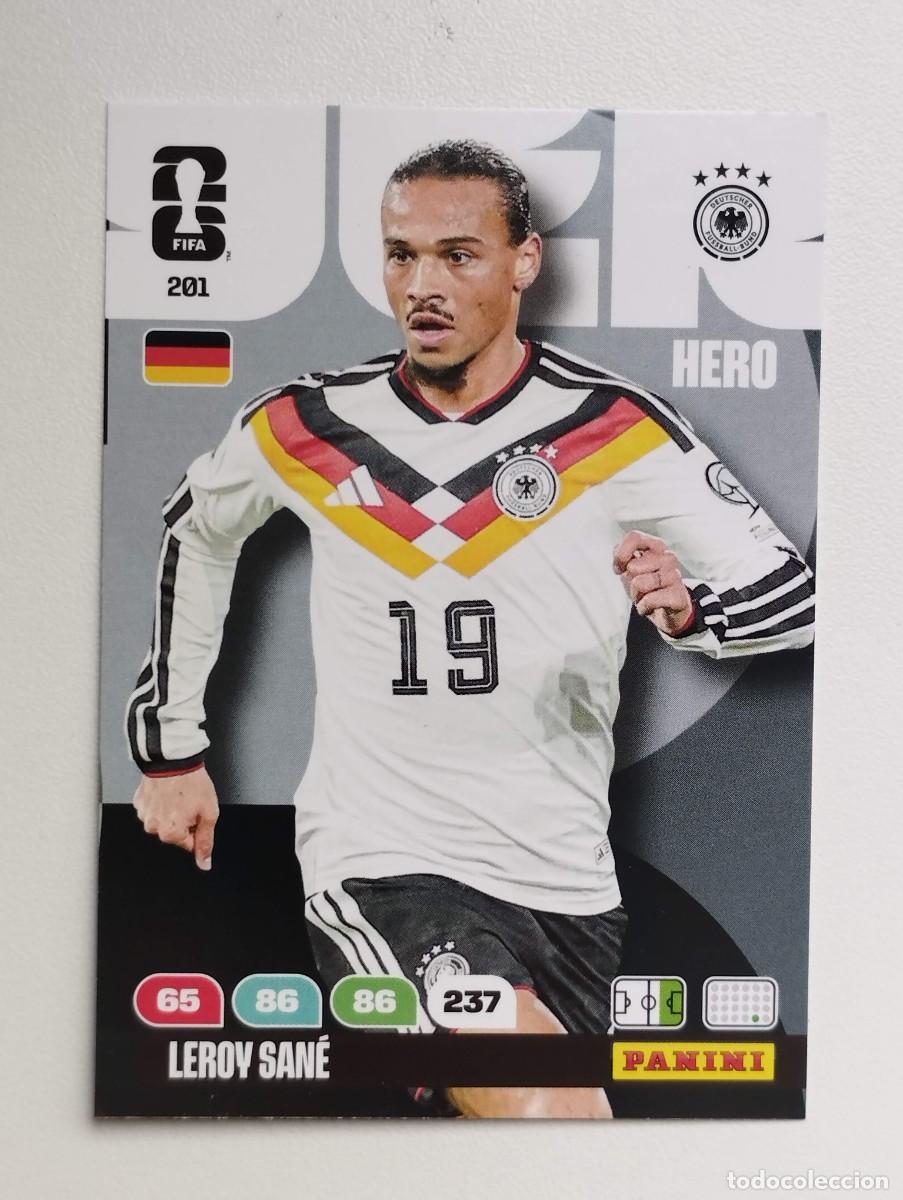 Cromos de F&uacute;tbol: CROMO CARD ADRENALYN MUNDIAL WORLD CUP 2026 HERO ALEMANIA 201 LEROY SANE