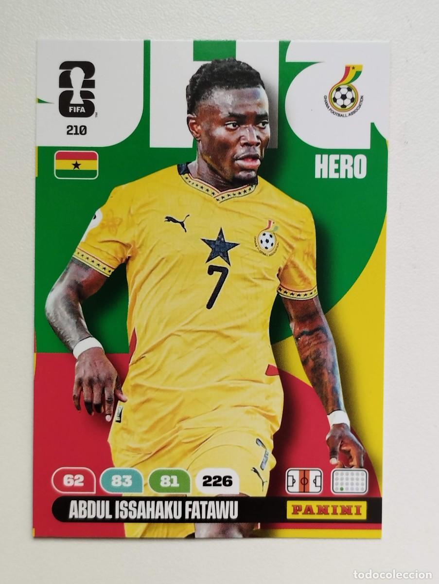 Cromos de F&uacute;tbol: CROMO CARD ADRENALYN MUNDIAL WORLD CUP 2026 HERO GHANA 210 ABDUL FATAWU