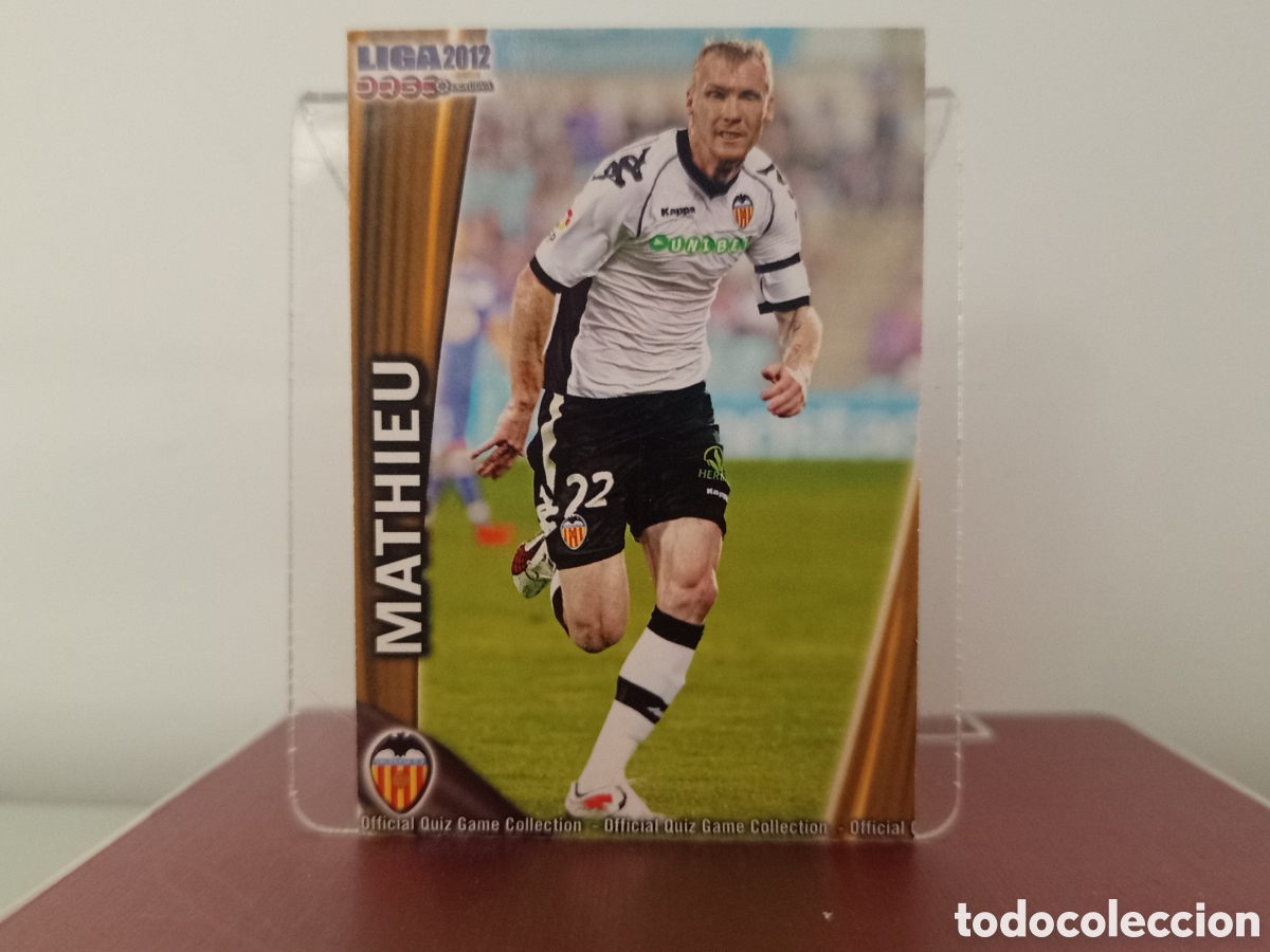 Cromos de F&uacute;tbol: ❇️ CROMO ⚽ MATHIEU VALENCIA FICHAS LIGA QUIZ 11 12 2011 2012 MUNDICROMO ❇️