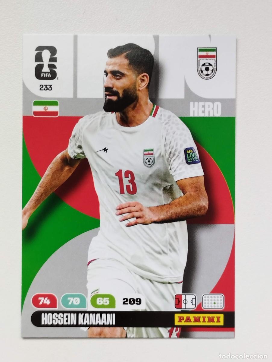 Cromos de F&uacute;tbol: CROMO CARD ADRENALYN MUNDIAL WORLD CUP 2026 HERO IRAN 233 HOSSEIN KANAANI