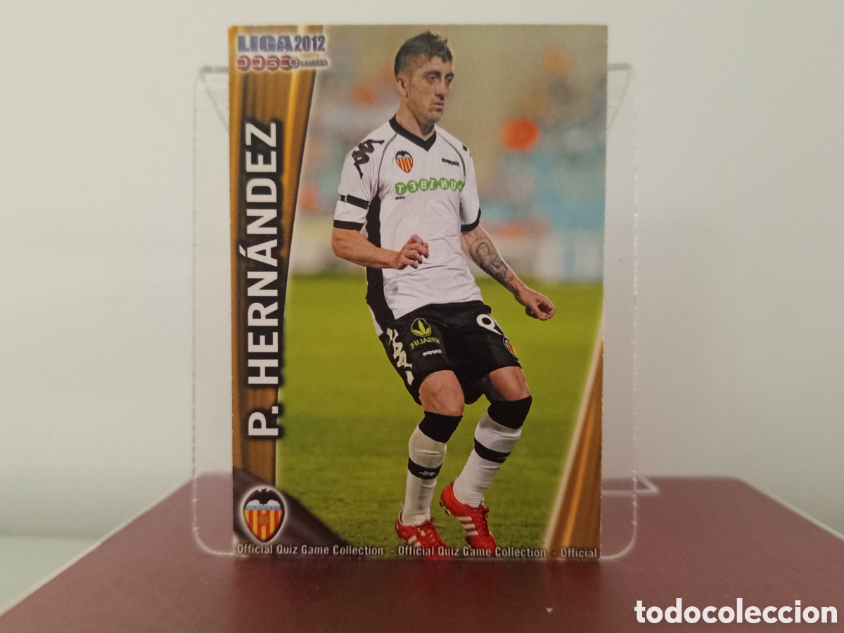 Cromos de F&uacute;tbol: ❇️ CROMO ⚽ PABLO HERN&Aacute;NDEZ VALENCIA FICHAS LIGA QUIZ 11 12 2011 2012 MUNDICROMO ❇️