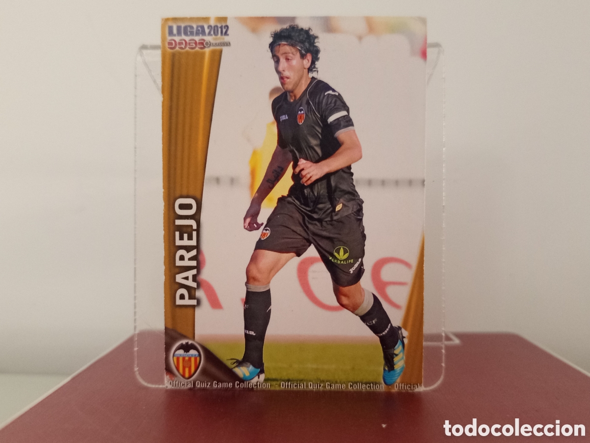 Cromos de F&uacute;tbol: ❇️ CROMO ⚽ PAREJO VALENCIA FICHAS LIGA QUIZ 11 12 2011 2012 MUNDICROMO ❇️