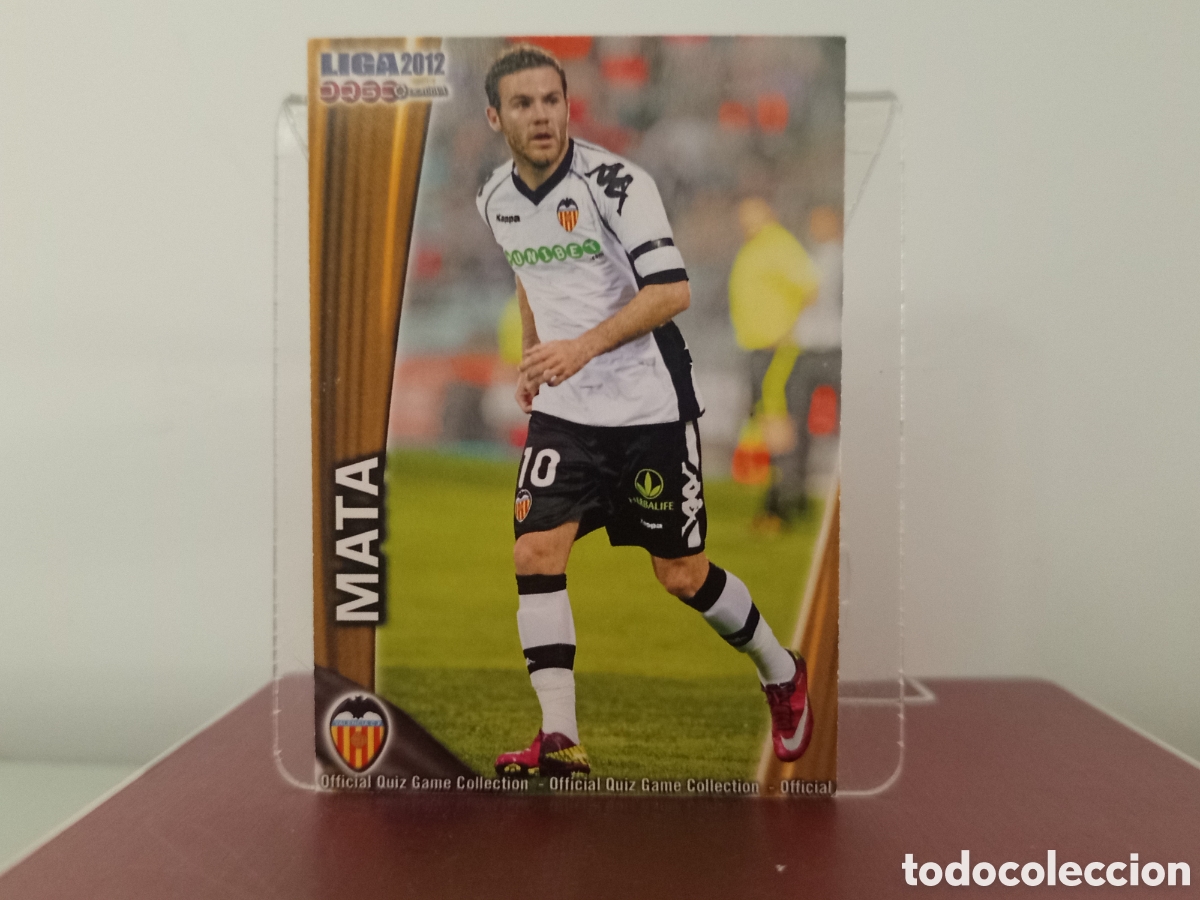 Cromos de F&uacute;tbol: ❇️ CROMO ⚽ MATA VALENCIA FICHAS LIGA QUIZ 11 12 2011 2012 MUNDICROMO ❇️