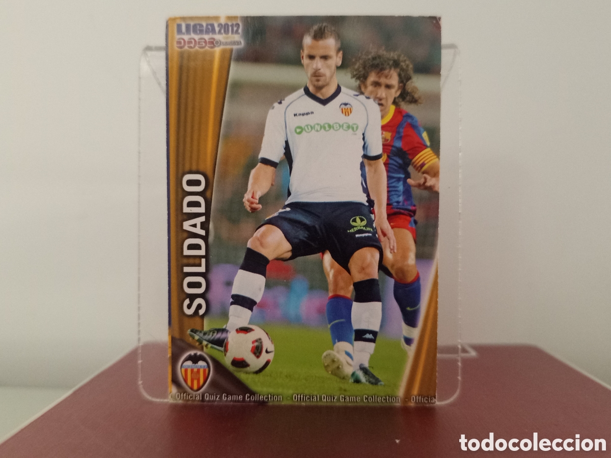Cromos de F&uacute;tbol: ❇️ CROMO ⚽ SOLDADO VALENCIA FICHAS LIGA QUIZ 11 12 2011 2012 MUNDICROMO ❇️
