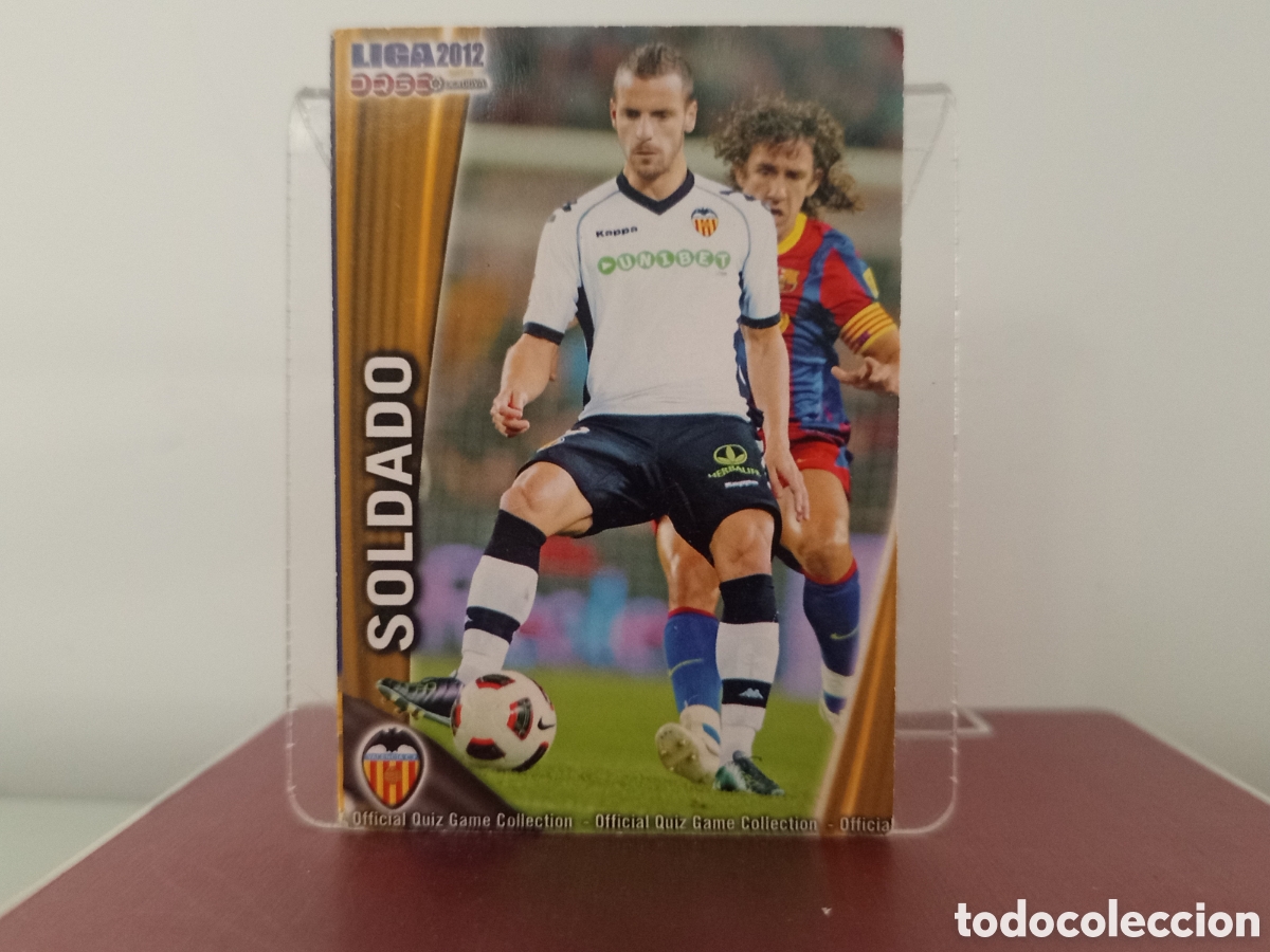 Cromos de F&uacute;tbol: ❇️ CROMO ⚽ SOLDADO VALENCIA FICHAS LIGA QUIZ 11 12 2011 2012 MUNDICROMO ❇️