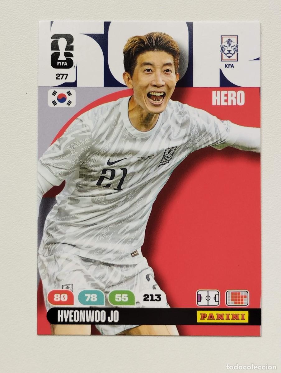 Figurine di Calcio: CROMO CARD ADRENALYN MUNDIAL WORLD CUP 2026 HERO COREA DEL SUR 277 HYEONWOO JO