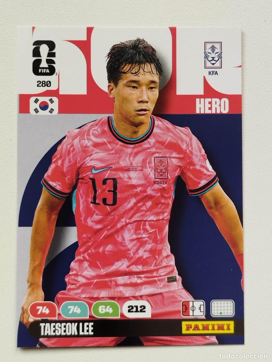 Figurine di Calcio: CROMO CARD ADRENALYN MUNDIAL WORLD CUP 2026 HERO COREA DEL SUR 280 TAESEOK LEE