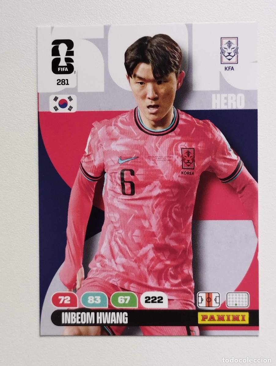 Figurine di Calcio: CROMO CARD ADRENALYN MUNDIAL WORLD CUP 2026 HERO COREA DEL SUR 281 INBEOM HWANG
