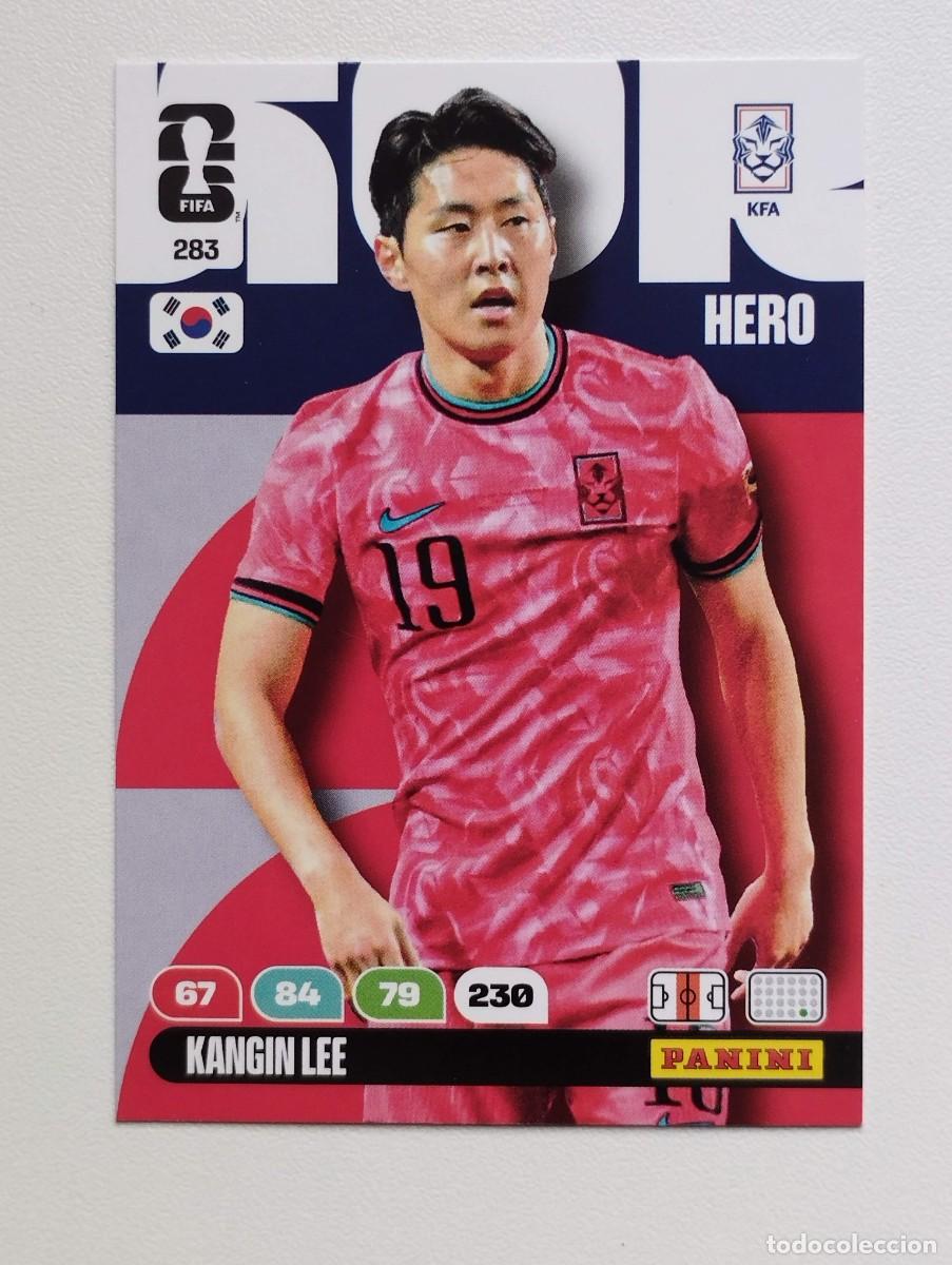 Figurine di Calcio: CROMO CARD ADRENALYN MUNDIAL WORLD CUP 2026 HERO COREA DEL SUR 283 KANGIN LEE