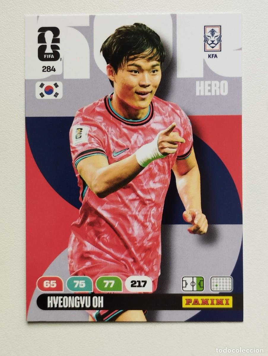 Figurine di Calcio: CROMO CARD ADRENALYN MUNDIAL WORLD CUP 2026 HERO COREA DEL SUR 284 HYEONGYU OH