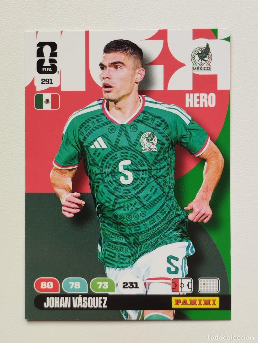 Figurine di Calcio: CROMO CARD ADRENALYN MUNDIAL WORLD CUP 2026 HERO MEXICO 291 JOHAN VASQUEZ