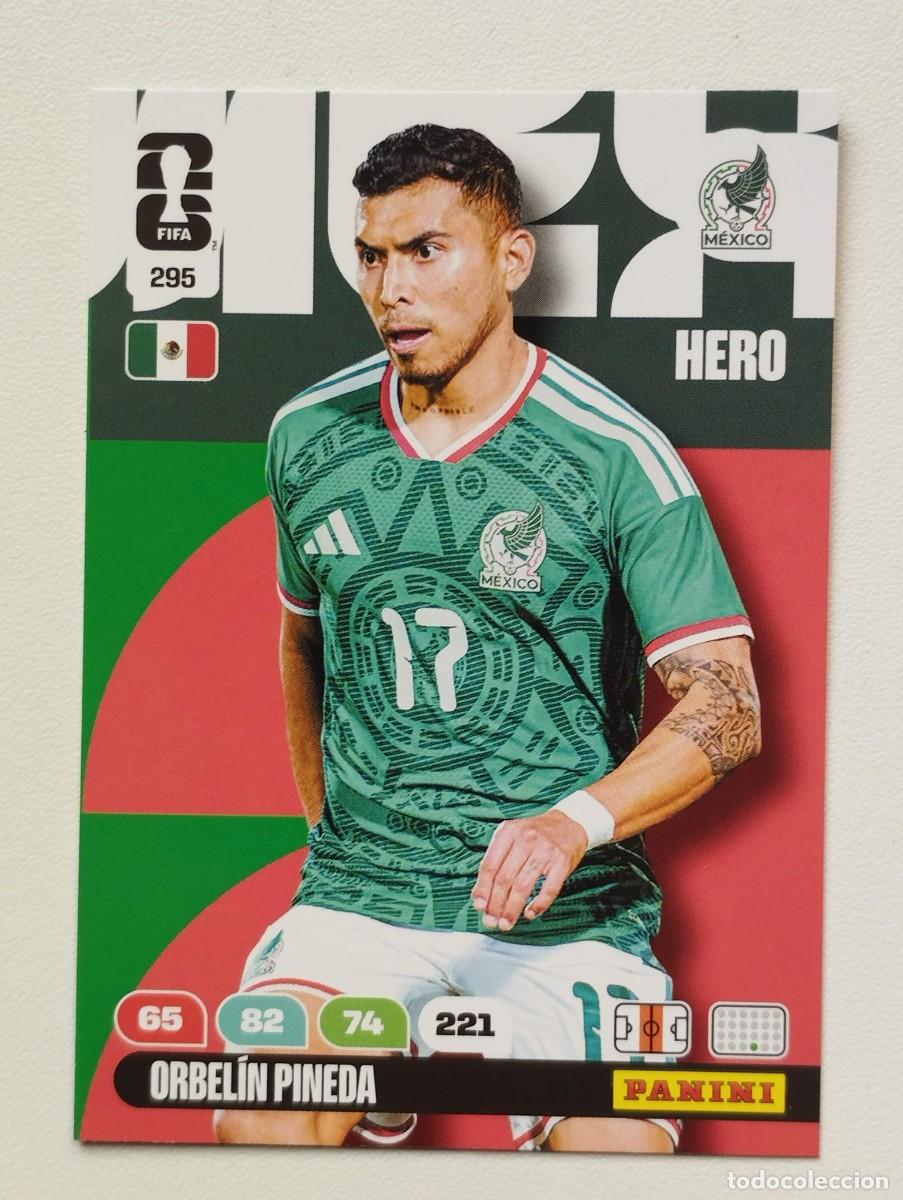 Figurine di Calcio: CROMO CARD ADRENALYN MUNDIAL WORLD CUP 2026 HERO MEXICO 295 ORBELIN PINEDA