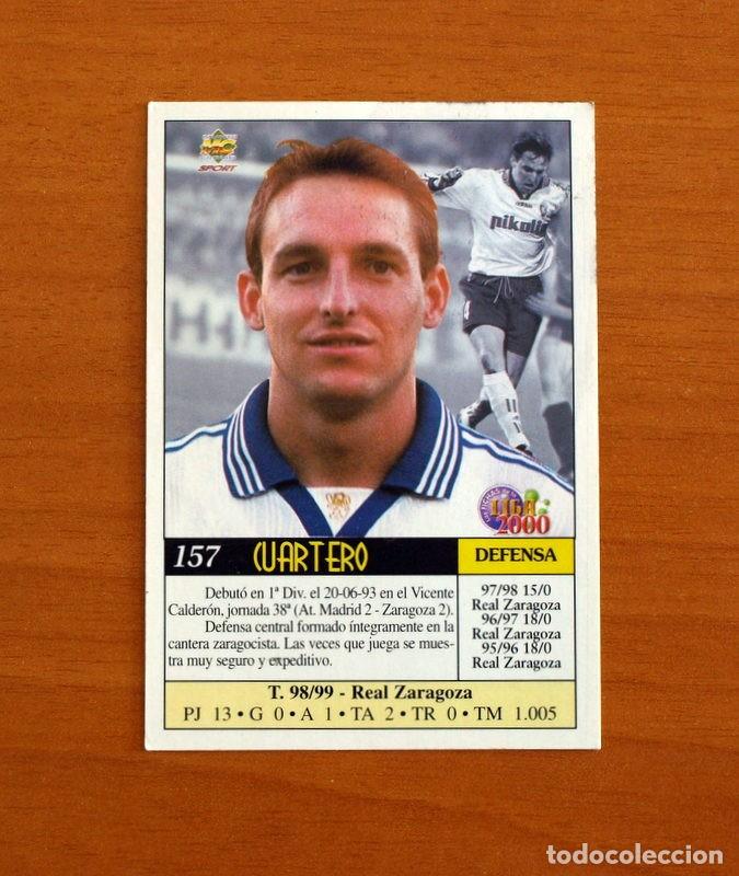 Figurine di Calcio: Real Zaragoza - N&ordm; 157, Cuartero - Las Fichas de la Liga Mundicromo 1999-2000, 99-00