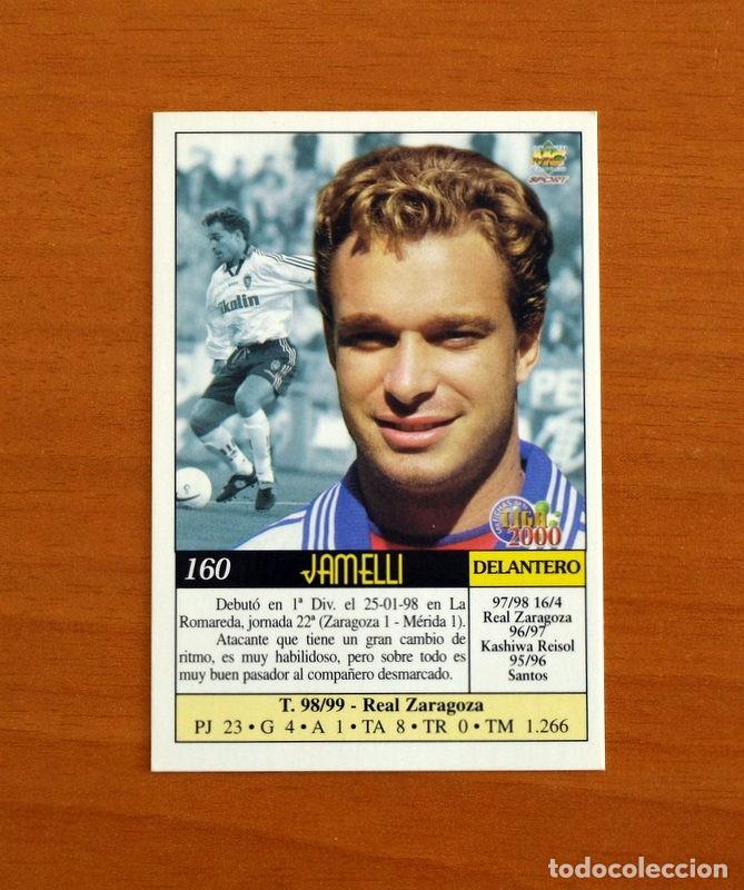 Fu&szlig;ball-Sticker: Real Zaragoza - N&ordm; 160, Jamelli - Las Fichas de la Liga Mundicromo 1999-2000, 99-00