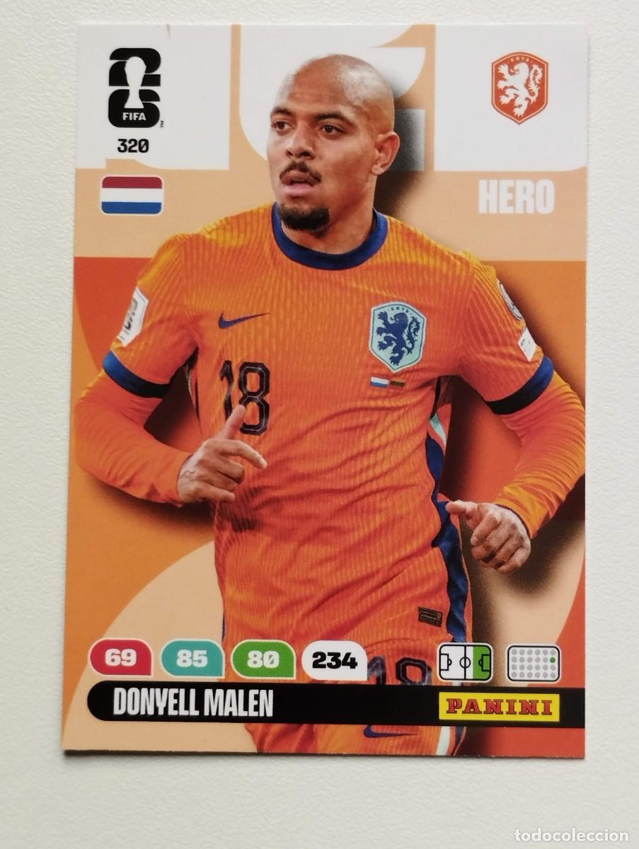 Fu&szlig;ball-Sticker: CROMO CARD ADRENALYN MUNDIAL WORLD CUP 2026 HERO HOLANDA PAISES BAJOS 320 DONYELL MALEN
