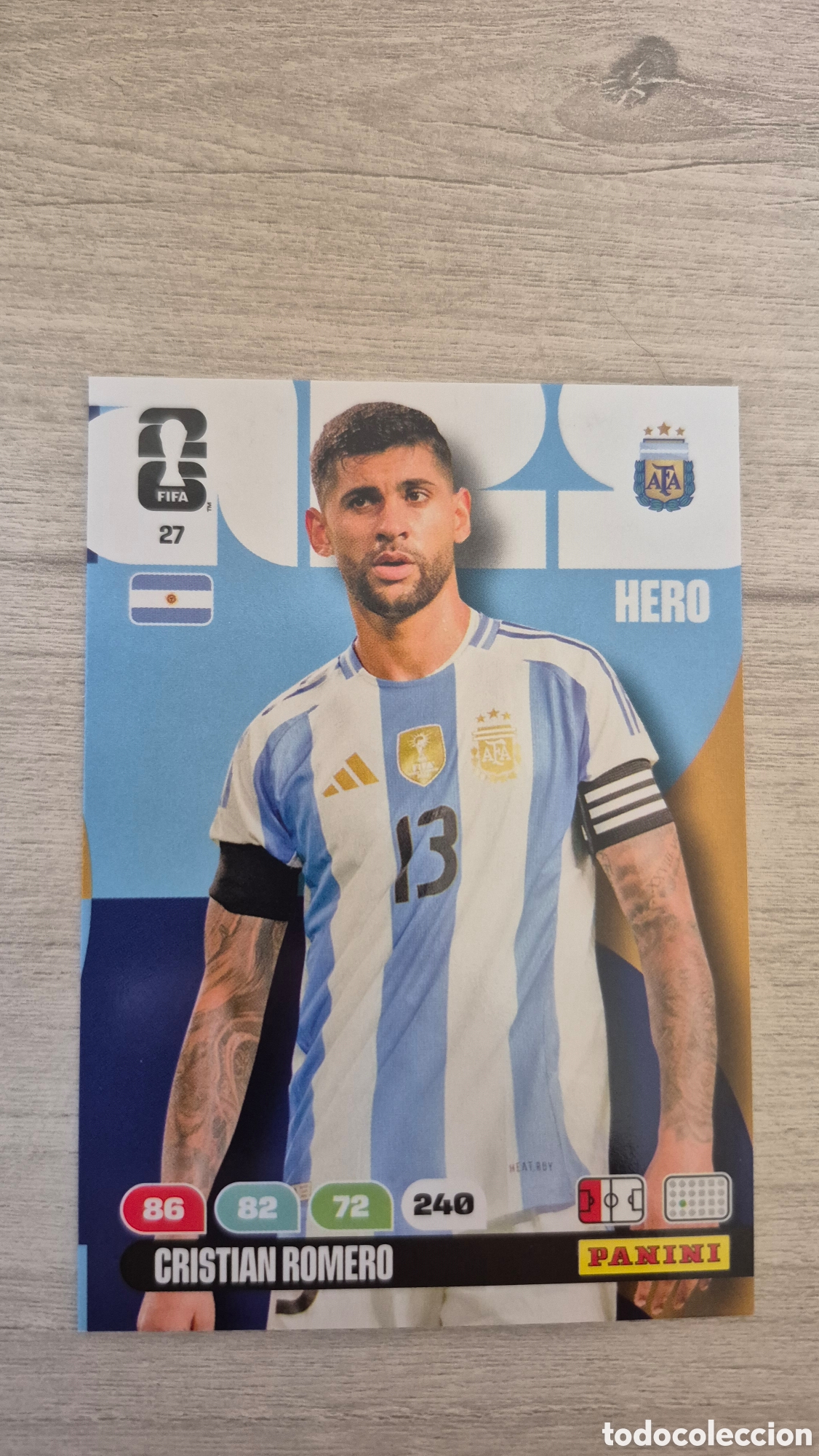 Cromos de Futebol: N&deg;27 Argentina Cristian Romero Adrenalyn FIFA World Cup 26