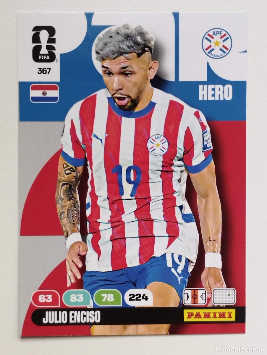 Cartes &agrave; collectionner de Football: CROMO CARD ADRENALYN MUNDIAL WORLD CUP 2026 HERO PARAGUAY 367 JULIO ENCISO