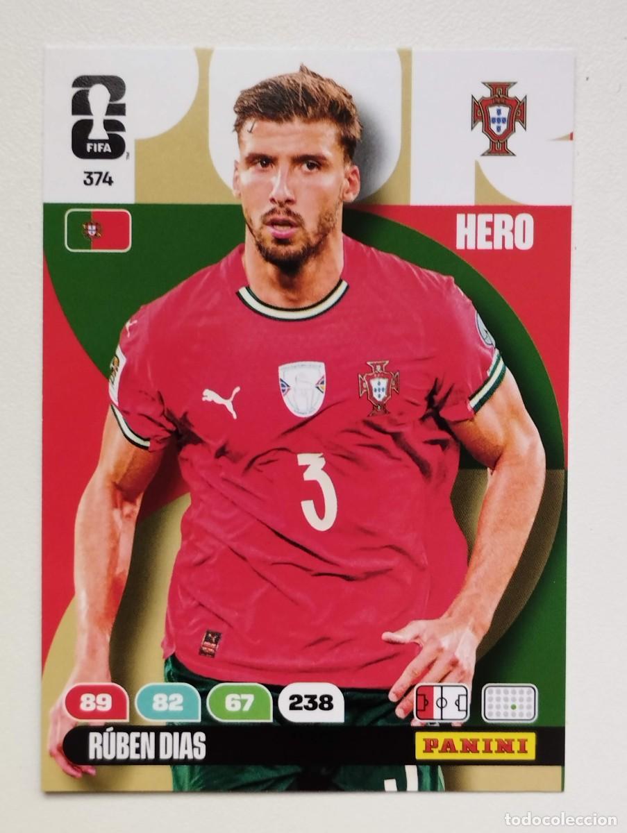 Cartes &agrave; collectionner de Football: CROMO CARD ADRENALYN MUNDIAL WORLD CUP 2026 HERO PORTUGAL 374 RUBEN DIAS