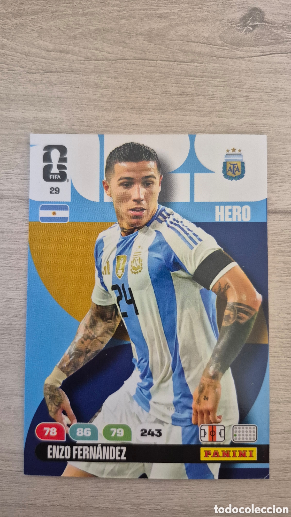 Cartes &agrave; collectionner de Football: N&deg;29 Argentina Enzo Fern&aacute;ndez Adrenalyn FIFA World Cup 26