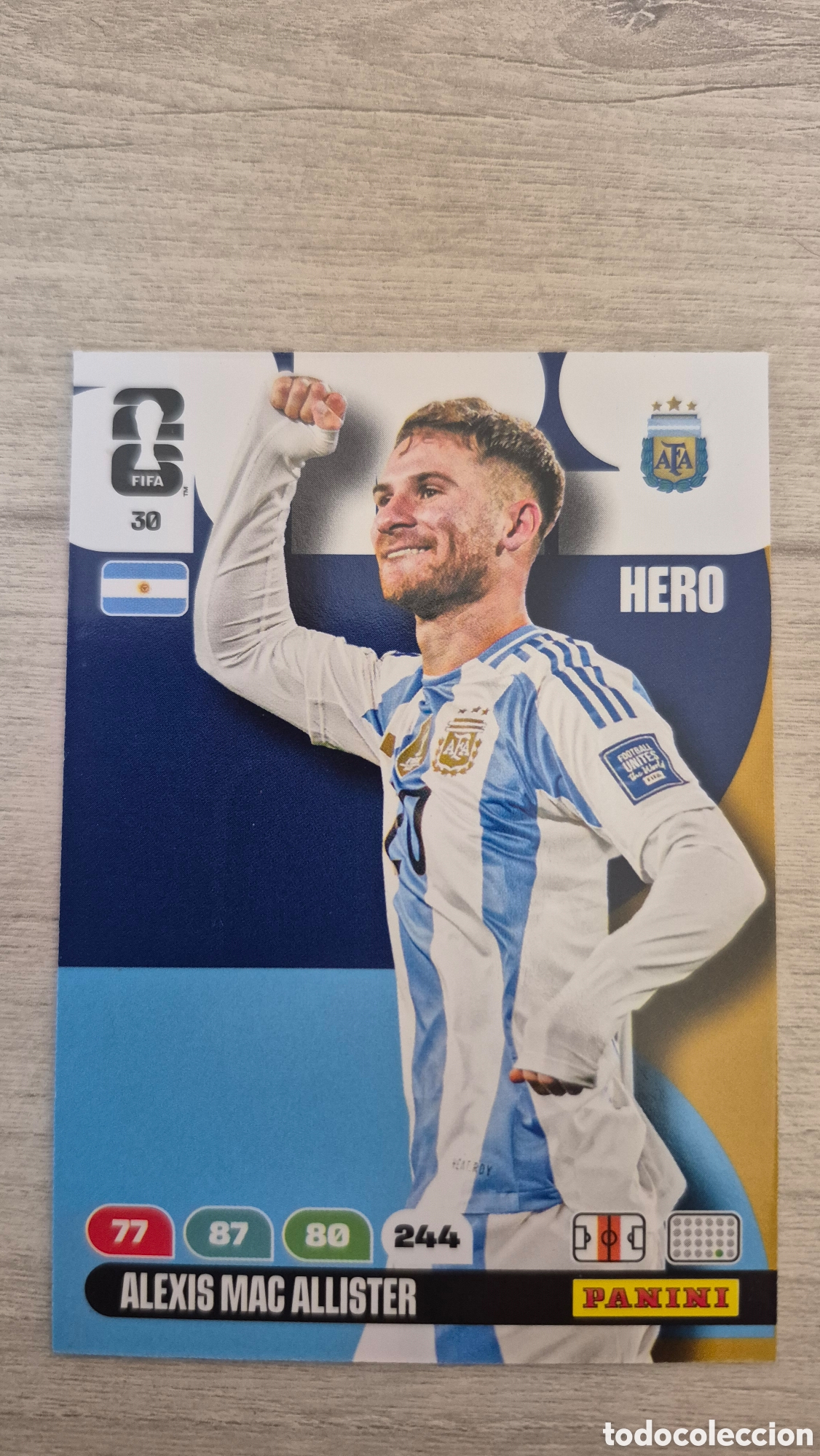Cartes &agrave; collectionner de Football: N&deg;30 Argentina Alexis Mac Allister Adrenalyn FIFA World Cup 26
