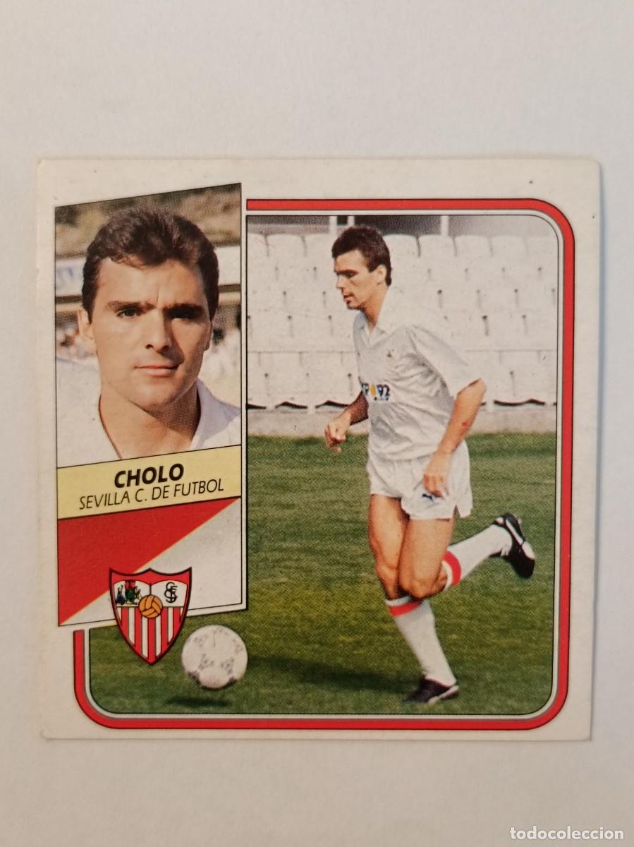 Cromos de F&uacute;tbol: CHOLO SEVILLA C.F. LIGA 89/90 ESTE