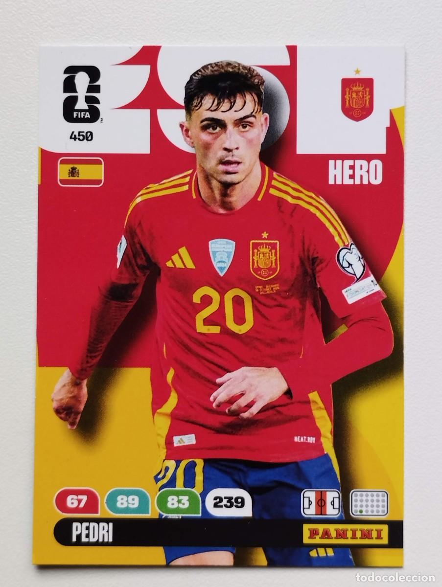 Cromos de F&uacute;tbol: CROMO CARD ADRENALYN MUNDIAL WORLD CUP 2026 HERO ESPA&Ntilde;A 450 PEDRI