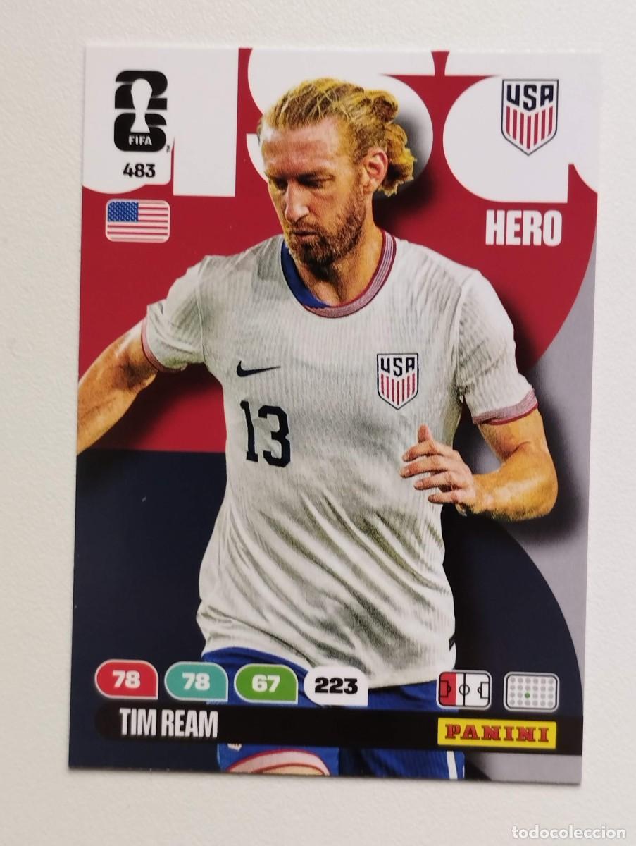 Cromos de F&uacute;tbol: CROMO CARD ADRENALYN MUNDIAL WORLD CUP 2026 HERO USA ESTADOS UNIDOS 483 TIM REAM