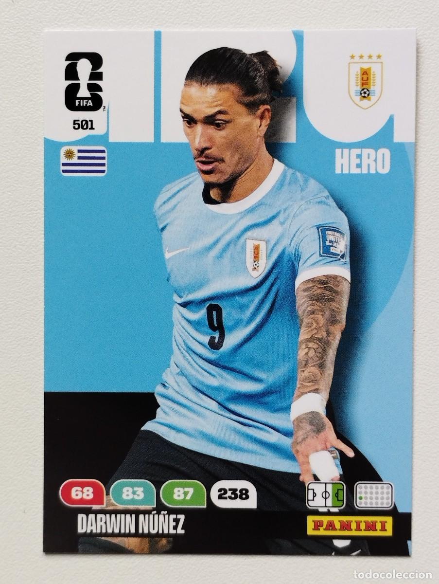 Cromos de F&uacute;tbol: CROMO CARD ADRENALYN MUNDIAL WORLD CUP 2026 HERO URUGUAY 501 DARWIN NU&Ntilde;EZ