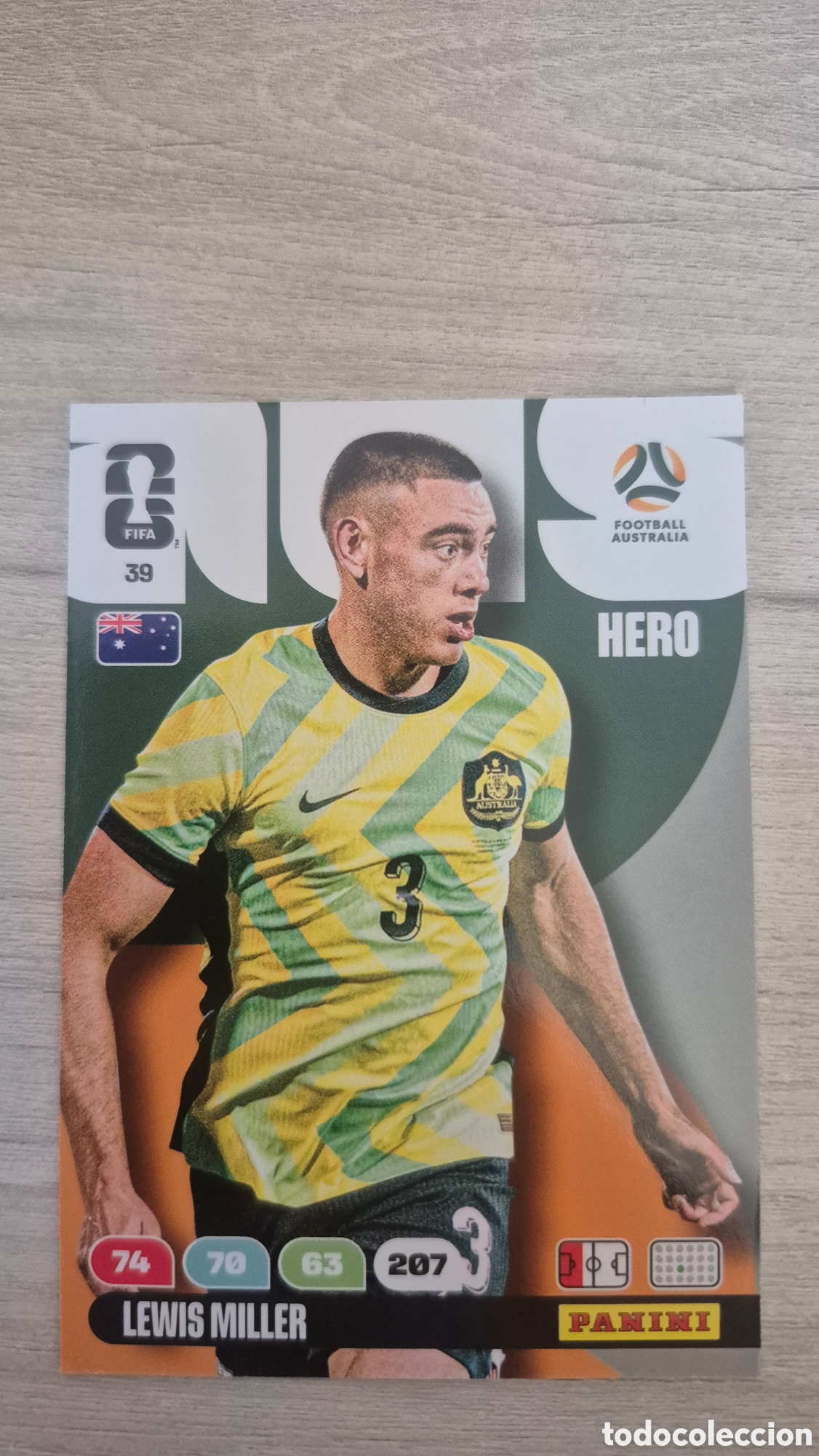 Cromos de F&uacute;tbol: N&deg;39 Australia Lewis Miller Adrenalyn FIFA World Cup 26