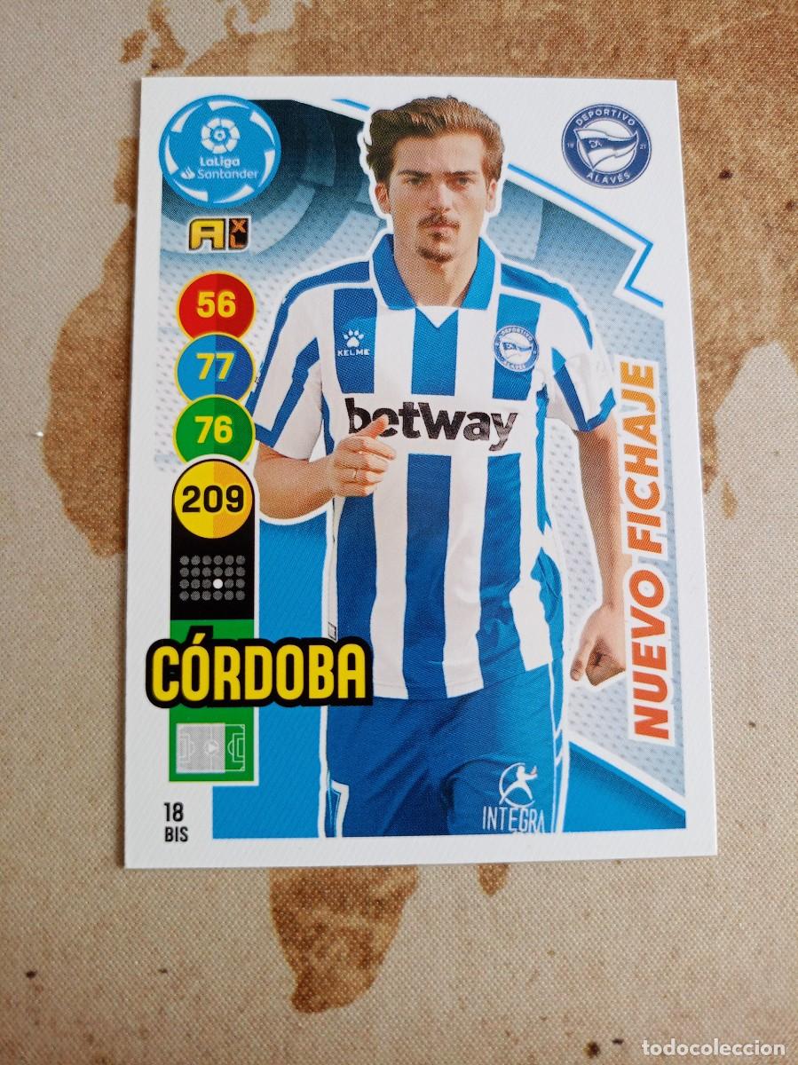 Cromos de F&uacute;tbol: Alav&eacute;s 18 bis C&Oacute;RDOBA Adrenalyn 2020-21