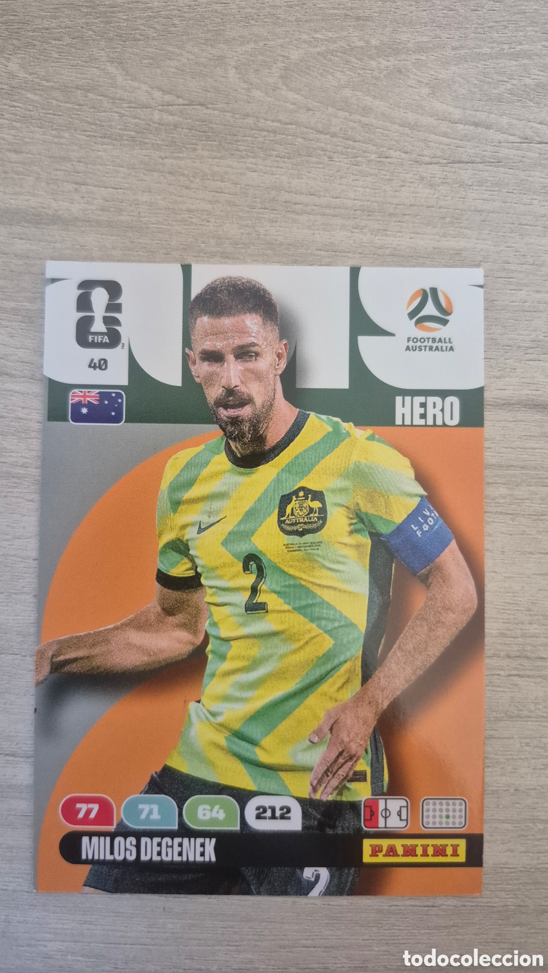 Cromos de F&uacute;tbol: N&deg;40 Australia Milos Degenek Adrenalyn FIFA World Cup 26