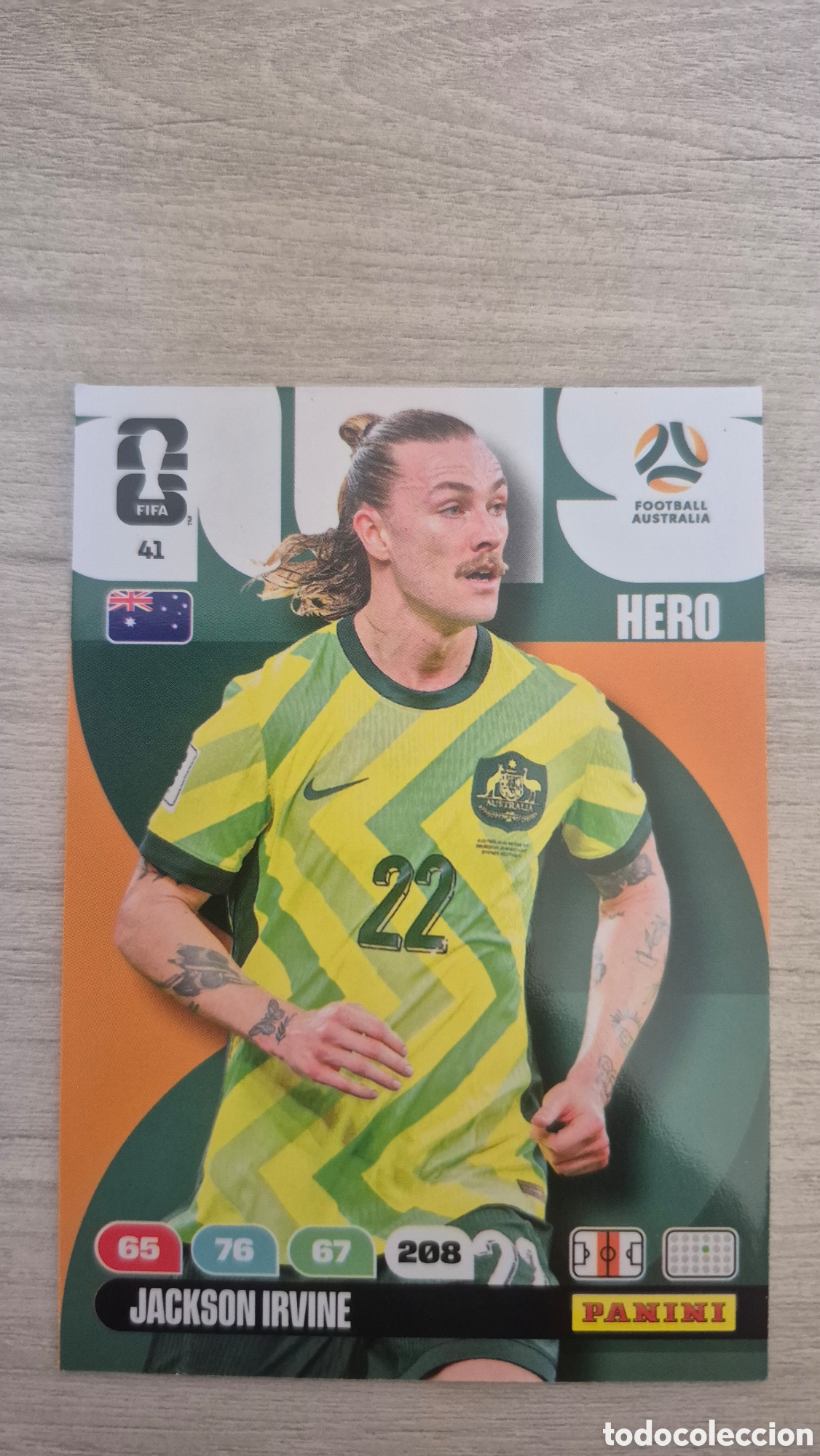 Cromos de F&uacute;tbol: N&deg;41 Australia Jackson Irvine Adrenalyn FIFA World Cup 26